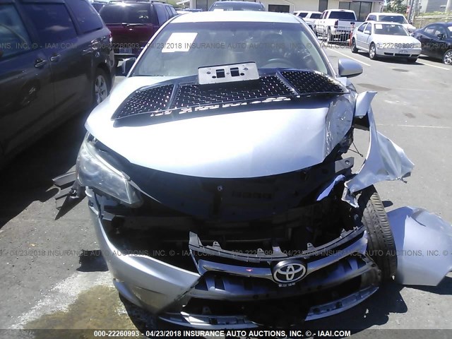 4T1BF1FK2FU026862 - 2015 TOYOTA CAMRY LE/XLE/SE/XSE SILVER photo 6