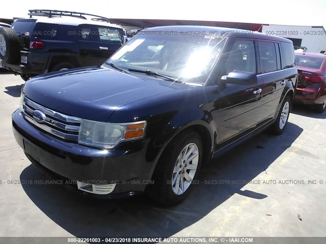 2FMHK6CC5ABA71051 - 2010 FORD FLEX SEL ლურჯი ფოტო 2