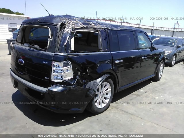 2FMHK6CC5ABA71051 - 2010 FORD FLEX SEL ლურჯი ფოტო 4