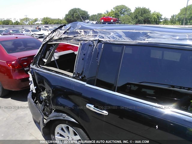 2FMHK6CC5ABA71051 - 2010 FORD FLEX SEL ლურჯი ფოტო 6