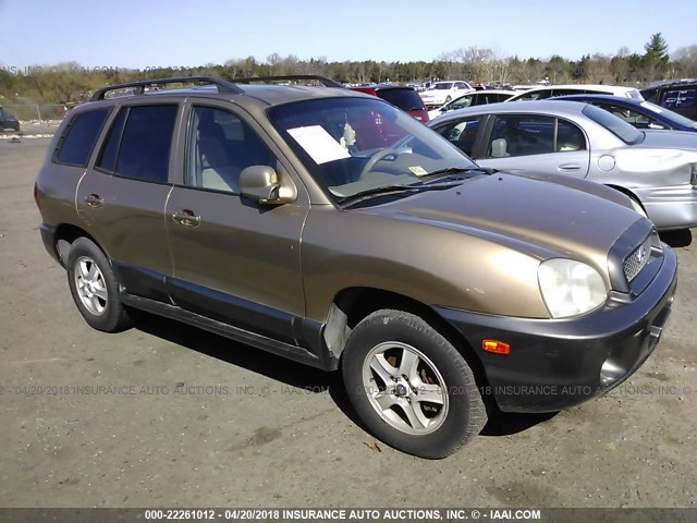 KM8SC13D13U530376 - 2003 HYUNDAI SANTA FE GLS/LX GOLD photo 1