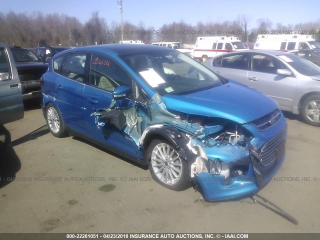 1FADP5BU5FL111070 - 2015 FORD C-MAX SEL BLUE photo 1