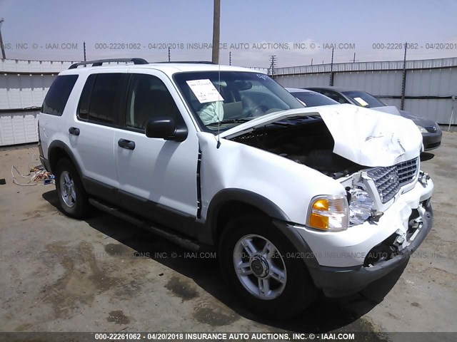 1FMZU63K73ZA17627 - 2003 FORD EXPLORER XLT/XLT SPORT/NBX WHITE photo 1
