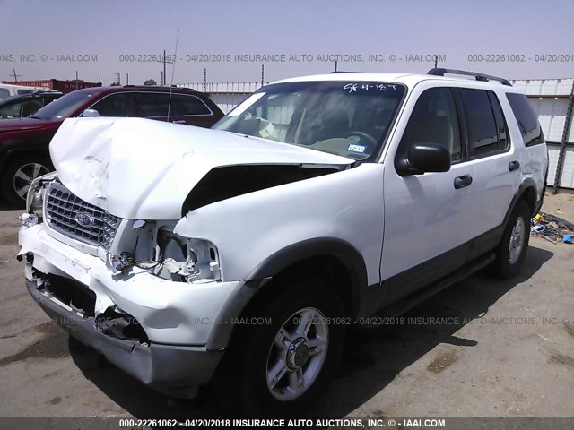 1FMZU63K73ZA17627 - 2003 FORD EXPLORER XLT/XLT SPORT/NBX WHITE photo 2