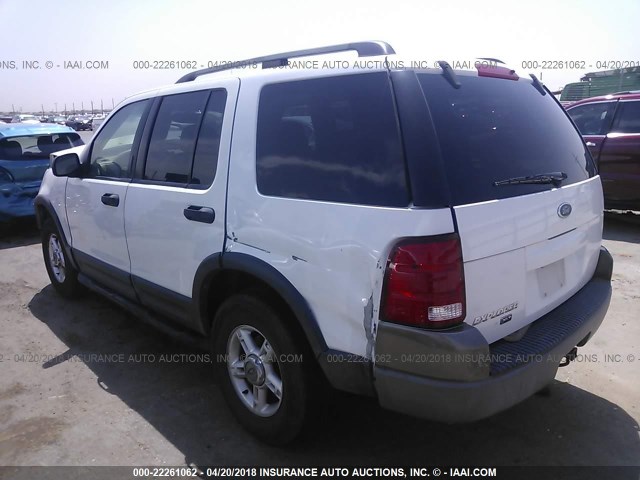 1FMZU63K73ZA17627 - 2003 FORD EXPLORER XLT/XLT SPORT/NBX WHITE photo 3
