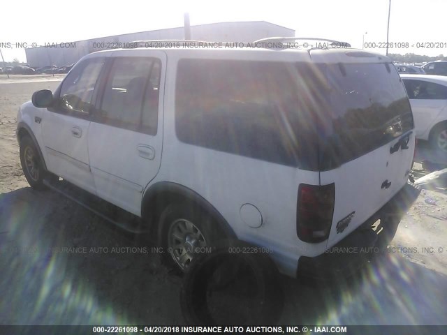 1FMRU15L12LA29234 - 2002 FORD EXPEDITION XLT 白色 照片 3