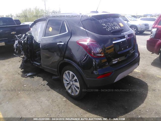 KL4CJASB0HB192321 - 2017 BUICK ENCORE PREFERRED BLACK photo 3