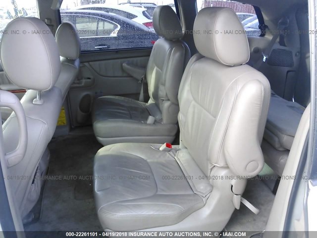 5TDYK4CC3AS335648 - 2010 TOYOTA SIENNA XLE/XLE LIMITED WHITE photo 8