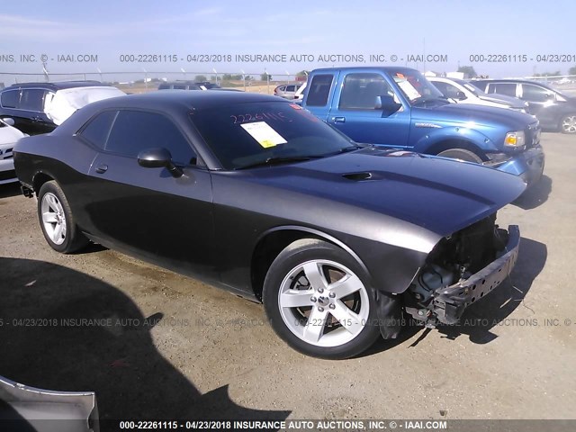 2C3CDYAG0DH662663 - 2013 DODGE CHALLENGER SXT GRAY photo 1