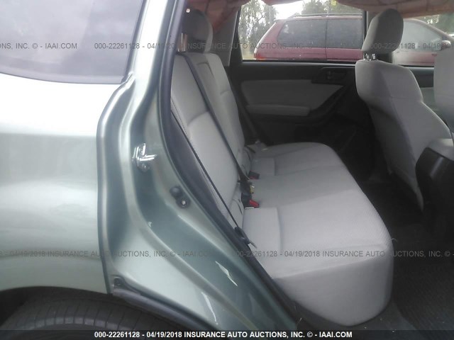 JF2SJADC3GH507391 - 2016 SUBARU FORESTER 2.5I PREMIUM GREEN photo 8