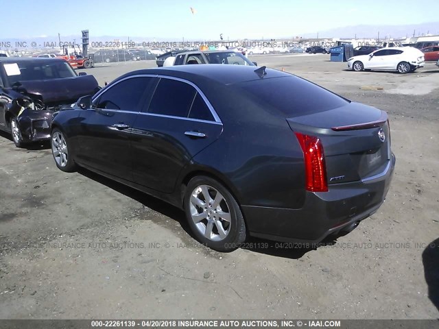 1G6AB5RXXE0193828 - 2014 CADILLAC ATS LUXURY GRAY photo 3