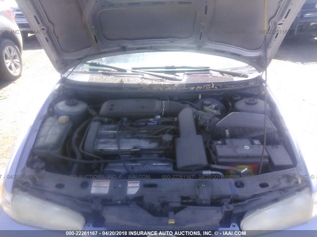 1FALP6539SK109973 - 1995 FORD CONTOUR GL BLUE photo 10