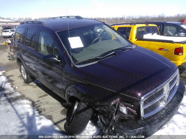 1D4HD48D44F124767 - 2004 DODGE DURANGO SLT BURGUNDY photo 1