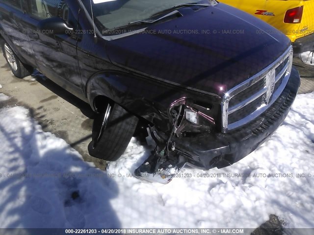 1D4HD48D44F124767 - 2004 DODGE DURANGO SLT BURGUNDY photo 6