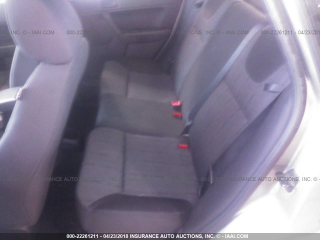 1FAHP35N78W198255 - 2008 FORD FOCUS SE/SEL/SES GRAY photo 8