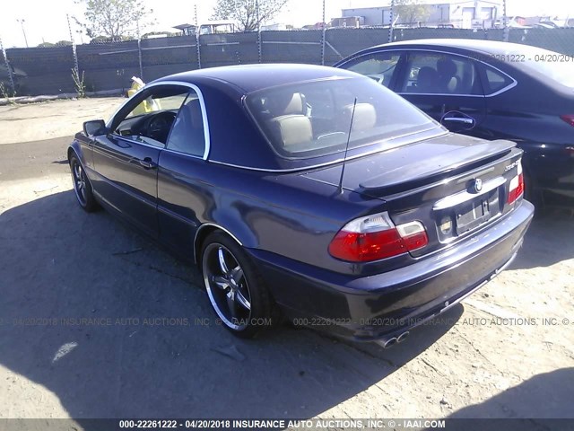 WBABS53433JU97071 - 2003 BMW 330 CI BLUE photo 3