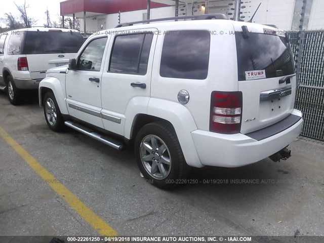 1C4PJMAK7CW184941 - 2012 JEEP LIBERTY SPORT WHITE photo 3