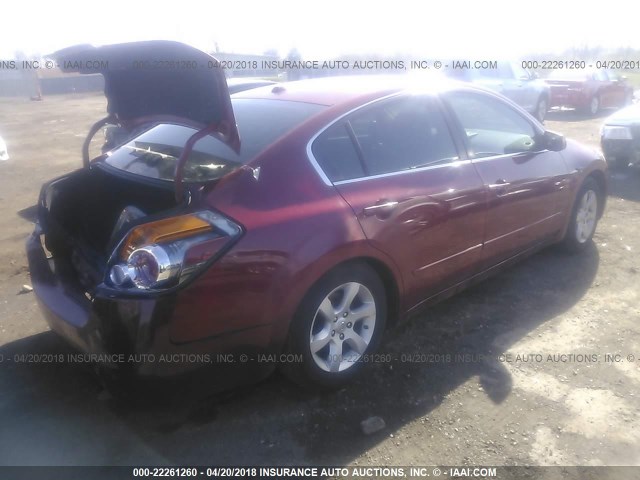 1N4AL21E27C116588 - 2007 NISSAN ALTIMA 2.5/2.5S RED photo 4