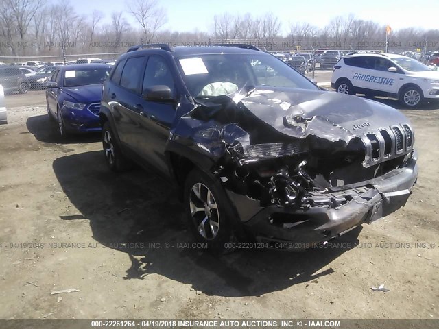 1C4PJMBS8EW139024 - 2014 JEEP CHEROKEE TRAILHAWK Qara foto 1