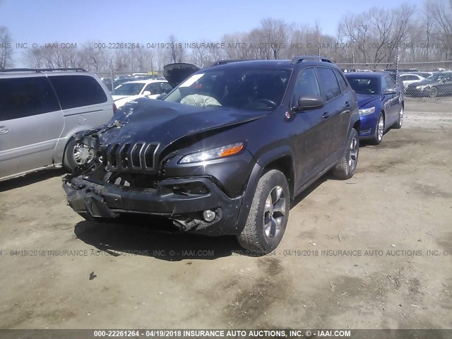 1C4PJMBS8EW139024 - 2014 JEEP CHEROKEE TRAILHAWK Qara foto 2