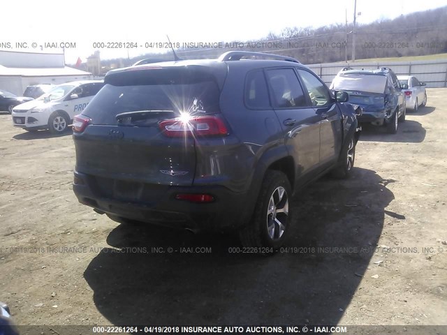 1C4PJMBS8EW139024 - 2014 JEEP CHEROKEE TRAILHAWK Qara foto 4