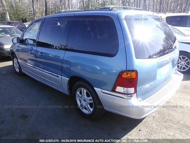 2FMDA53403BB12757 - 2003 FORD WINDSTAR SEL TEAL photo 3