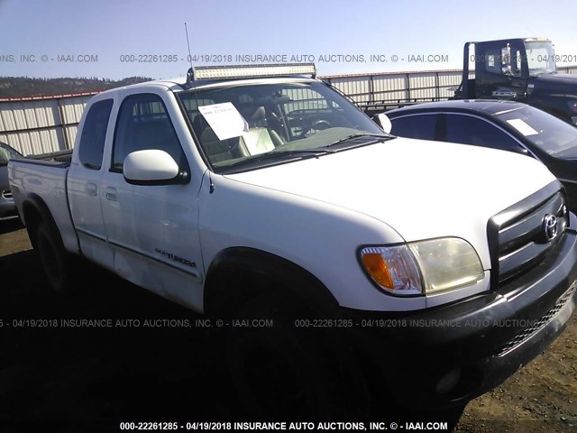 5TBBT48103S360271 - 2003 TOYOTA TUNDRA ACCESS CAB LIMITED WHITE photo 1