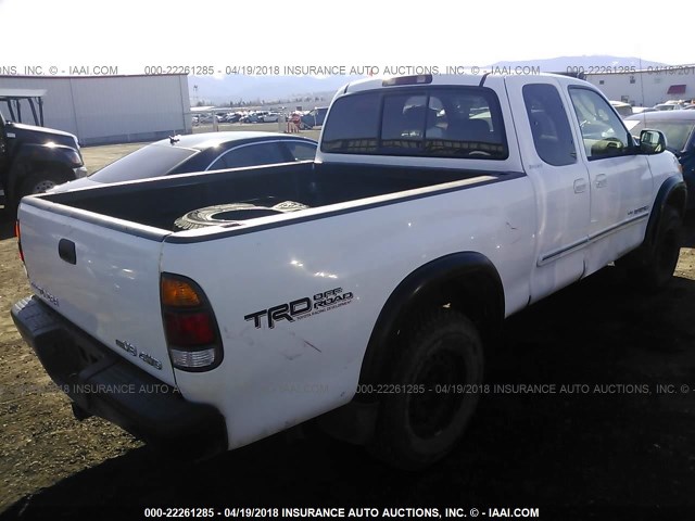 5TBBT48103S360271 - 2003 TOYOTA TUNDRA ACCESS CAB LIMITED WHITE photo 4