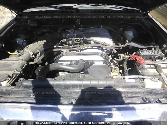 5TEHN72N54Z430568 - 2004 TOYOTA TACOMA DOUBLE CAB შავი ფოტო 10