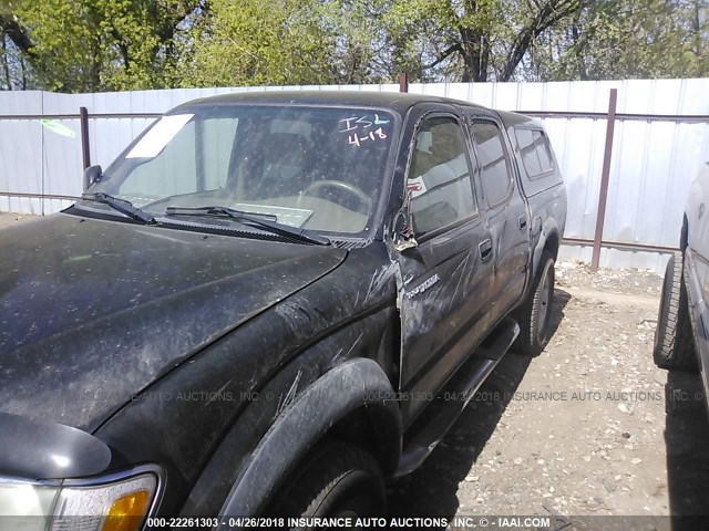 5TEHN72N54Z430568 - 2004 TOYOTA TACOMA DOUBLE CAB BLACK photo 6