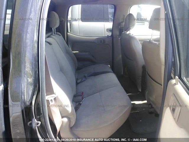 5TEHN72N54Z430568 - 2004 TOYOTA TACOMA DOUBLE CAB შავი ფოტო 8