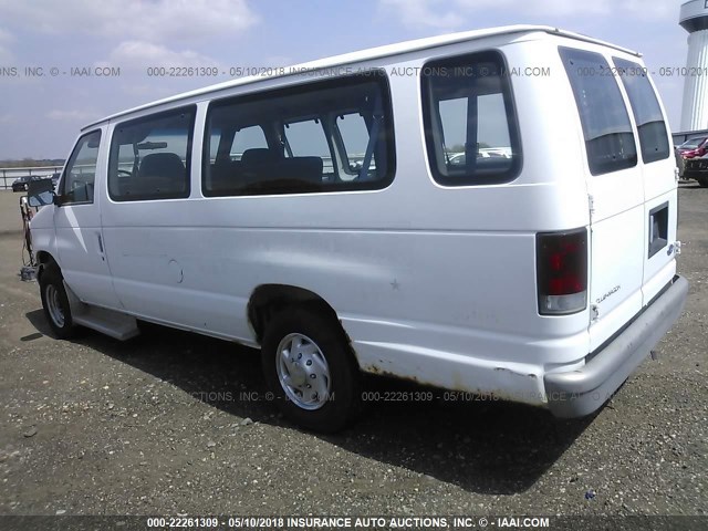 1FBHS31Y0SHA13052 - 1995 FORD ECONOLINE E350 SUPER DUTY WHITE photo 3