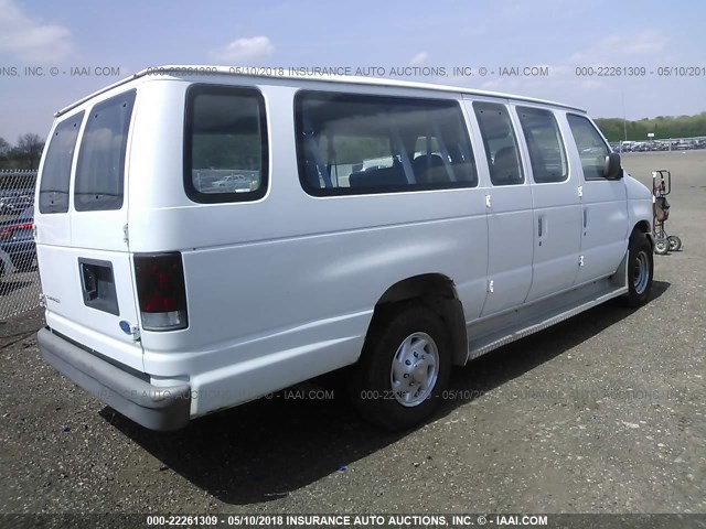 1FBHS31Y0SHA13052 - 1995 FORD ECONOLINE E350 SUPER DUTY WHITE photo 4