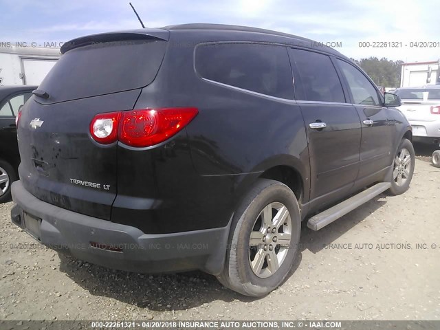 1GNLRFED6AS134025 - 2010 CHEVROLET TRAVERSE LT BLACK photo 4