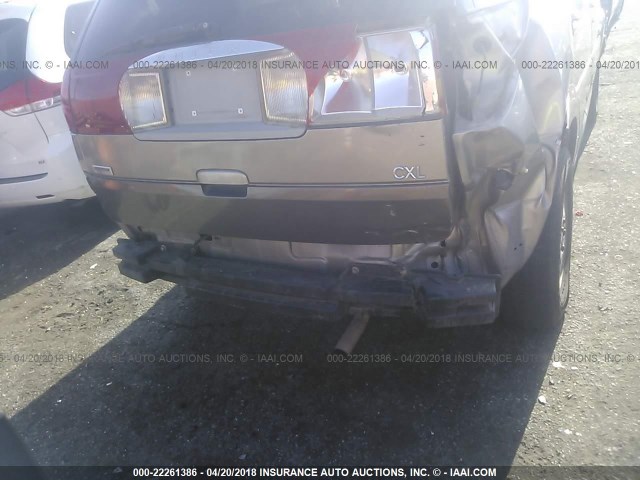 3G5DB03E92S507758 - 2002 BUICK RENDEZVOUS CX/CXL Champagne photo 6