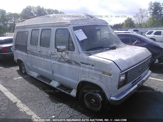 1FDEE14NXJHA39194 - 1988 FORD ECONOLINE E150 VAN WHITE photo 1