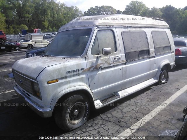 1FDEE14NXJHA39194 - 1988 FORD ECONOLINE E150 VAN WHITE photo 2