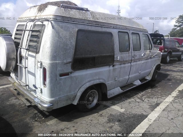 1FDEE14NXJHA39194 - 1988 FORD ECONOLINE E150 VAN WHITE photo 4