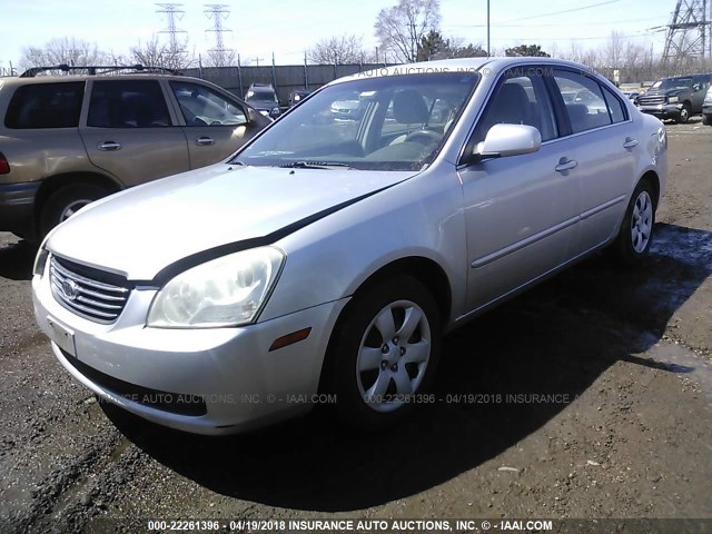 KNAGE123985168390 - 2008 KIA OPTIMA LX/EX SILVER photo 2