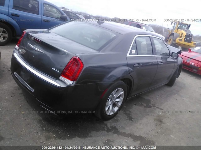 2C3CCAAG0FH803213 - 2015 CHRYSLER 300 LIMITED GRAY photo 4