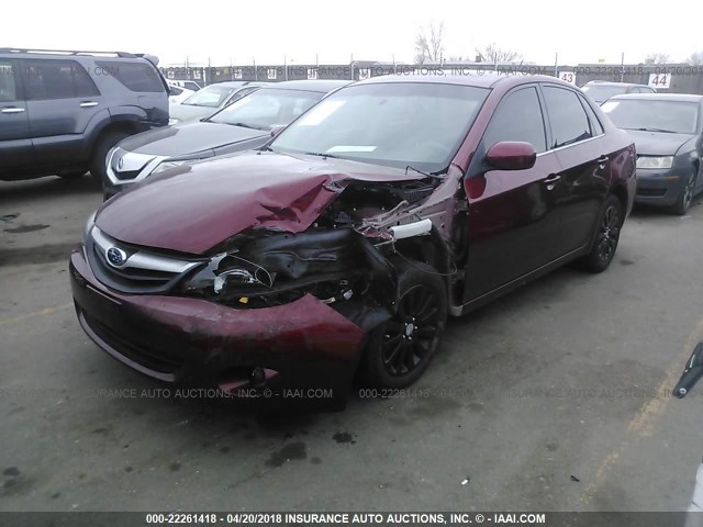 JF1GE6B64BH508678 - 2011 SUBARU IMPREZA 2.5I PREMIUM 红色 照片 2