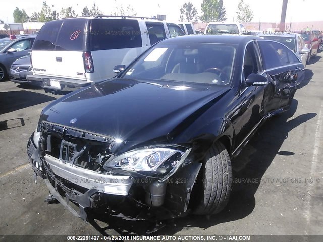 WDDNG71X57A053163 - 2007 MERCEDES-BENZ S 550 BLACK photo 2