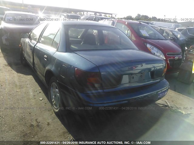 1G8ZF528X1Z271774 - 2001 SATURN SL BLUE photo 3