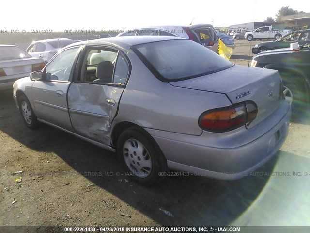 1G1ND52T8X6271385 - 1999 CHEVROLET MALIBU SILVER photo 3