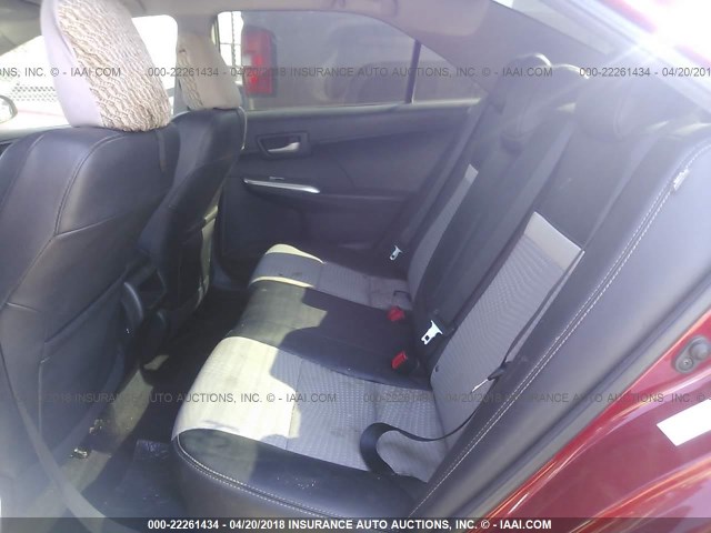 4T1BF1FK8EU774191 - 2014 TOYOTA CAMRY L/SE/LE/XLE Qırmızı foto 8