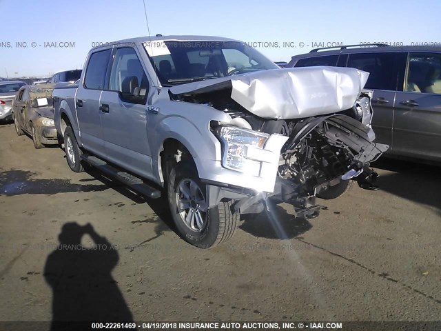1FTEW1EF3GKE97499 - 2016 FORD F150 SUPERCREW SILVER photo 1