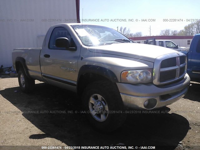 3D7KU26D03G720634 - 2003 DODGE RAM 2500 ST GOLD photo 1