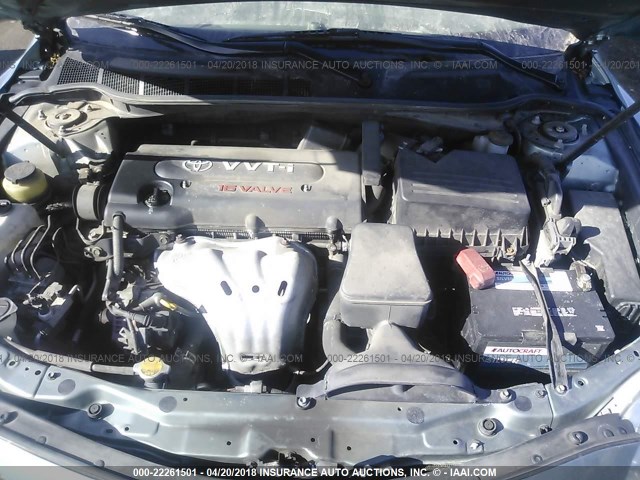 4T4BE46K18R021195 - 2008 TOYOTA CAMRY CE/LE/XLE/SE GREEN photo 10