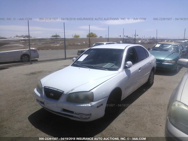 KMHDN46D34U833774 - 2004 HYUNDAI ELANTRA GLS/GT WHITE photo 2