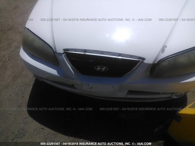 KMHDN46D34U833774 - 2004 HYUNDAI ELANTRA GLS/GT WHITE photo 6